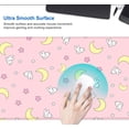 thumbnail image 4 of Pink Desk Pad, Cute Moon Bunny Desk Mat Computer Pad Desktop,Laptop Protector Aesthetic Anime Mousepad Writing Pad for Office Home School,Large Gaming Mouse Pad Tarot Mat,31.5 X 11.8, 4 of 6