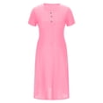 thumbnail image 3 of Robe d'Été Décontractée à Œillets pour Femmes, Robe Maxi Brodée Boho, Robe Longue Plissée, Vêtements Tendance pour Vacances à la Plage 2025, 3 of 6