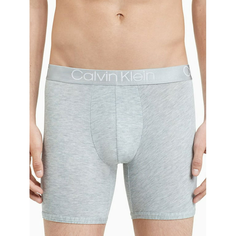 Calvin Klein Men's CK Ultra Soft Modal Boxer Brief, Grey Heather, Large 