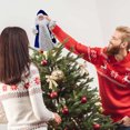 thumbnail image 5 of Gibobby 2023 Colgantes de árbol Adornos navideños de Papá Noel Accesorios navideños Decoraciones Decoración de(Blue), 5 of 5