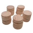 thumbnail image 1 of 200Pcs Wood Slices Unfinished Round Wood for Arts & Crafts Projects, Board Game Pieces, Ornaments, 1 of 5