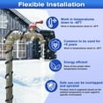 24FT Heat Tape Roof Snow DeIcing, Deicing Heating Cable,Pipe (Metal