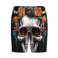 thumbnail image 6 of Daiia Flower Horn Skull A Mens Woven Stretch Pajama Short,Short Pajama Pants-4X-Large, 6 of 7