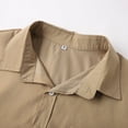thumbnail image 6 of Men's Casual Short Sleeve Button Down Shirts for Daily Wear Lightweight Summer Fashion Versatile Outdoor Hiking Tops with Pocket and Button Closure Mens T-Shirts In 3xlt Size 3xl Cotton Graphic Tees, 6 of 7