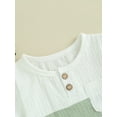 thumbnail image 6 of Musuos Toddler Boys Shorts Sets 6 12 18 24M 3Y Short Sleeve Contrast Color Tops and Solid Color Shorts Sets Casual Summer Outfits, 6 of 10