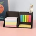 thumbnail image 3 of NAMZI Sticky Notes Set Page Marker Organizer,Desk Organizer, Cute Note Pads 3x3,Memo Holder,Desktop Storage Box with Colorful Sticky Notes and Index Tabs,Practical Foldable Cube, 3 of 5