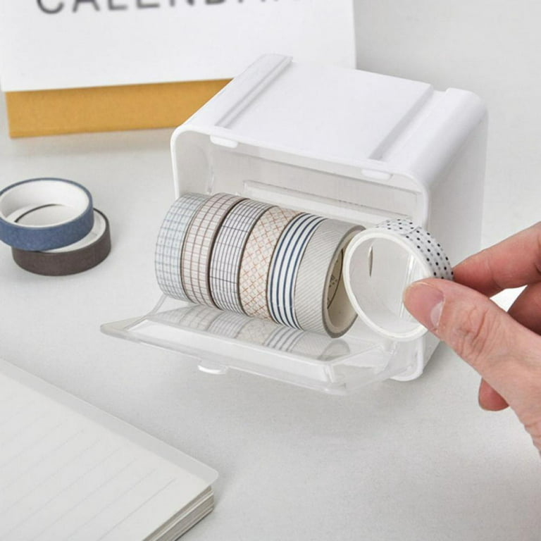 15 Cells Washi Tape Box Stickers Storage Box Transparent Plastic
