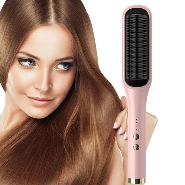Hair Straightener Brush Fast Heating Ionic Hair Straightener Comb