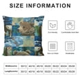 thumbnail image 5 of PHYHOO Animal Throw Pillow Cover, Pillow Cover for Boys Kids, Cushion Cover, Plants Accent Pillow Case Waterproof,Blue Brown, 5 of 5