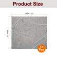 thumbnail image 2 of Uxcell 15Pcs Azulejos de Mármol Autoadhesivos, Paneles de Pared Impermeables para Salpicadero, Azulejos de Ducha Autoadhesivos de 12"x12" para Baño, Diseño Gris Trueno, 2 of 7