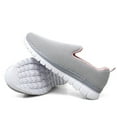 thumbnail image 3 of Women's Slip on Casual Sneakers Comfortable Tennis Shoes Work Nurse Flat Shoes, 3 of 5
