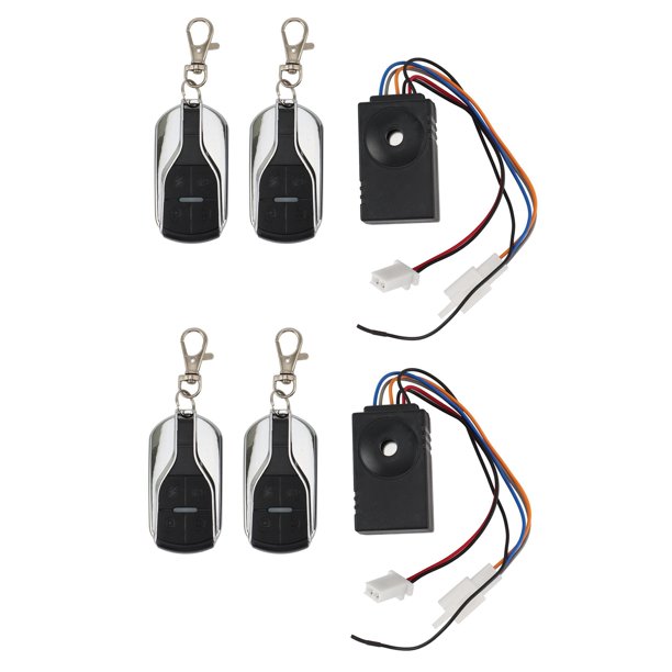 4X Sistema de Alarma Ebike 36V 48V 60V 72V con Dos Interruptores para Bicicleta Eléctrica / Scooter Ebike