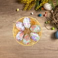 thumbnail image 4 of Easter Eggs Hanging Decoration Woven Basket Painted Eggs Decoration Easter Eggs Basket Props Ornaments, 4 of 6