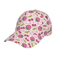 thumbnail image 6 of Lsque Strawberry And Cheery Baseball Cap Trucker Low Profile Hat Golf Dad Hat Adjustable Original Classic Unconstructed Plain Cap Men Women, 6 of 9