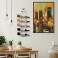 thumbnail image 3 of Sorbus Wine Rack Wall Mounted - Display Wine Bottles, Champagne, Towels in Metal Wall Mount Wine Rack - 6 Level Wall Wine Rack Towel Holder for Organizing Kitchens, Dining Room, Home Bar, Bath Towels, 3 of 7