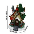 thumbnail image 3 of Ganfancp Nueva Navidad Decoraciones Resina Casa Grande con Música Casa Brillante Botas de Navidad Regalo Liquidación 1 X Decoración Navideña, 3 of 6