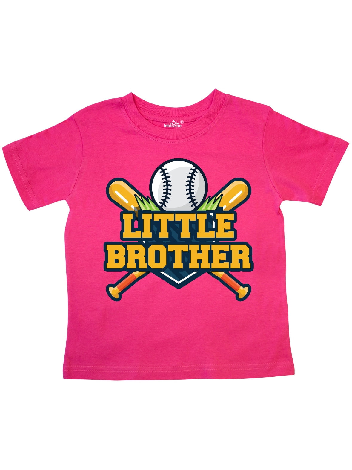 INKtastic Little Brother Baseball Toddler TShirt