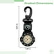 thumbnail image 4 of Reloj con clip y brújula: reloj de bolsillo de cuarzo con mosquetón para aventuras al aire libre, reloj con brújula para exteriores con correa de nailon, resistente al agua, ideal para senderismo, aca, 4 of 5