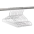 thumbnail image 1 of Paquete de 10 ganchos para ropa de acero inoxidable y metal, 1 of 5