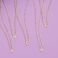 thumbnail image 5 of SZUL Women's 14K Solid Yellow Gold A Mini Initial Necklace, 5 of 5
