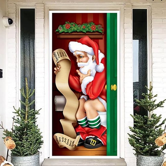 Funny Door Christmas Decorations: Add Humor and Joy to Your Holiday Spirit