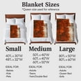 thumbnail image 4 of Abstract Collage Theme Flannel Blanket for Bed,Travel and Camping, Retro Red Oil Painting Texture Super Soft Cozy Blanket for All Seasons 30"x40", 4 of 7