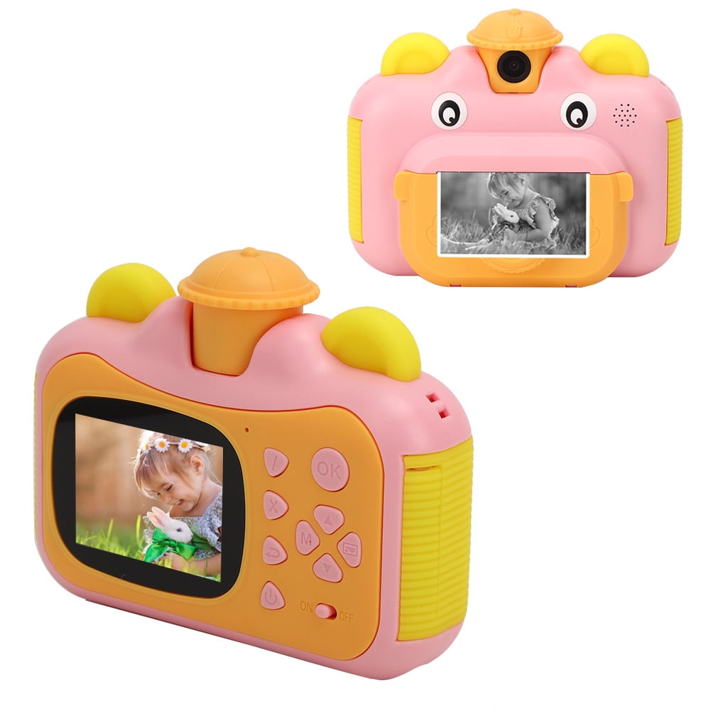 Herwey Instant Print Camera Toy Portable Digital Colorful Screen DIY