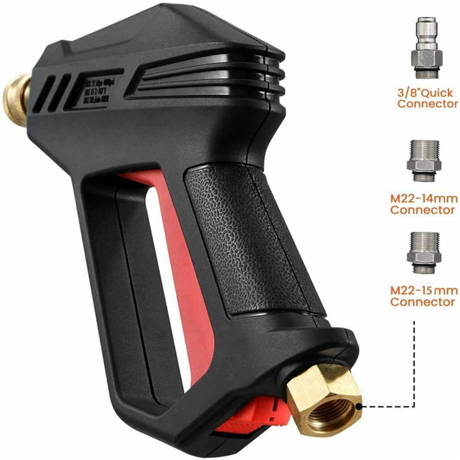 Washer Sprayer,Adapters Kit 4000psi Pressure Sprayer Nozzle Tips Adapters Sprayer Wand Nozzle Wand Nozzle Tips Kit 4000psi M22 Tips Adapters Kit Sprayer Wand Qahm
