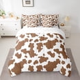 thumbnail image 2 of YST Burnt Sienna Cowhide Comforter Set, 7-Piece, Farmhouse Western, Twin, 2 of 5