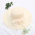 thumbnail image 4 of Prolriy Kenntucky Derby Hats for Women Summer Dress Hat Wide Leaf Flower Bridal Shower Hat Sun Hats Beach Hat Sun Hats for Women Fascinators Hats for Women Beige, 4 of 5