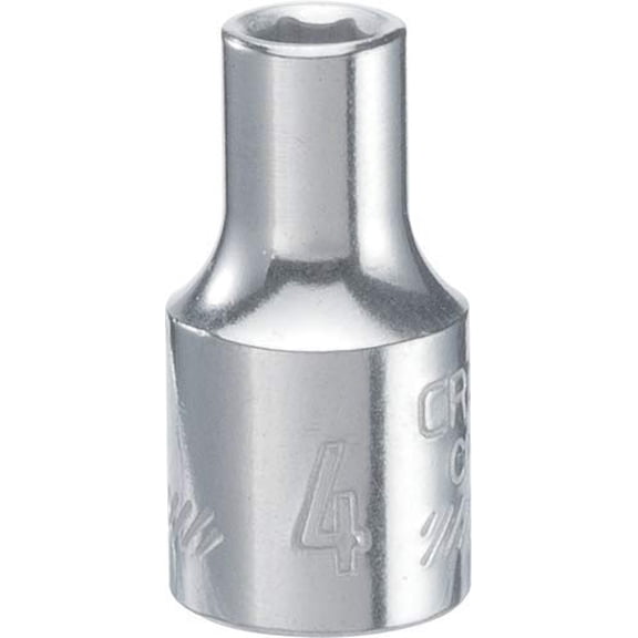 CRAFTSMAN Shallow Socket, Metric, 1/4-Inch Drive, 4mm, 6-Point (CMMT43505)