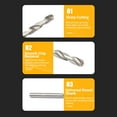 thumbnail image 3 of Mistaha Professional 13-Piece Bearing Steel Twist Drill Bit Set with Brass Color Coating and Storage Case - High Hardness, Fast Chip Removal, Versatile Sizes for Wood, Plastic, Metal -, 3 of 6