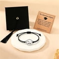 thumbnail image 4 of Pulsera de graduación 2026: joyería de aleación tejida a mano para hombres y mujeres con diseño geométrico. Incluye caja de regalo y tarjeta para compañeros y profesores., 4 of 6