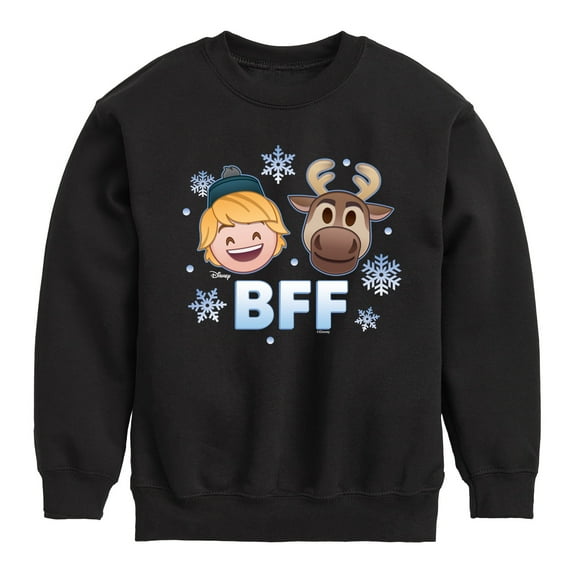 Disney Emoji - Kristoff Sven Bff - Toddler And Youth Crewneck Fleece Sweatshirt