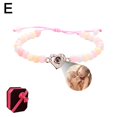 thumbnail image 1 of Tiger Eye Beads Personalized Photo Projection Bracelet Adjustable Christmas Gift Z2G2, 1 of 9