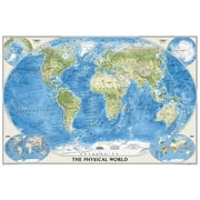 National Geographic Reference Map National Geographic World Physical Wall Map (45.75 X 30.5 In), (Paperback)