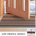 thumbnail image 3 of Bohemian Retro Floral Non-Slip Entryway Door Mat,Boho Indoor Decor Durable Low Plush Door Mat,Washable Welcome Rug for Patio Hallway Home Decor 17x30 Inches, 3 of 7