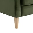 thumbnail image 2 of Lifestyle Solutions Lorelei Mid-Century Modern Loveseat, Olive Fabric, 2 of 11