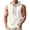 White, variant on Men’s Sleeveless Hooded Undershirt Cardigan Solid Color Casual Top