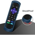 thumbnail image 7 of CaseBot Honey Comb Anti-Slip Shockproof Silicone Case Cover for for Roku Ultra 4K 4800R (2020)/ 4670 (2019)/ 4661 (2018)/ 4660 (2017), Roku 1/2/3/4 Remote Controller,Cyan Blue, 7 of 7