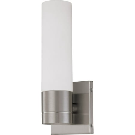 

Bathroom Vanity 1 Light With Brushed Nickel Finish Steel Medium Base 5 inch 60 Watts