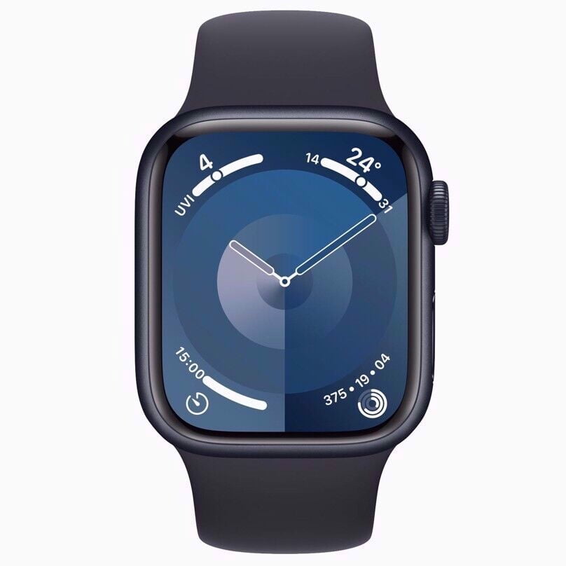Apple Watch Series 9 GPS Cellular 45 mm Aluminum Case with Black