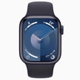 thumbnail image 1 of Apple Watch Series 9 GPS Cellular 45 mm Aluminum Case with Black Sport Band, Restored, 1 of 5