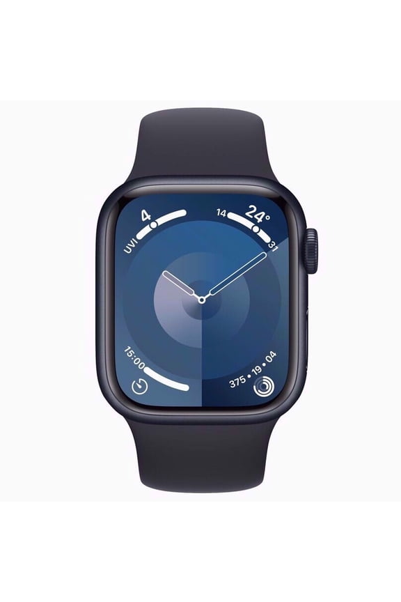 Watch Series 9 GPS Cellular 45 mm Aluminum Case with Black Sport Band, Restored