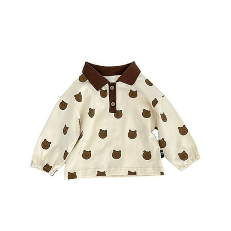 

Baby Girls Boys Autumn Floral Long Sleeve Tops Clothes