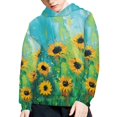 thumbnail image 3 of DISNIMO Vintage Sunflower Hoodie for Girls Hoodie Sweatshirts Size 8-10 Girl Clothes Children Hoodies Pullover for Boys and Girls Hoodie Long Sleeve Boys Fall Hoodies for Girls Soft, 3 of 7