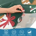 thumbnail image 4 of Yayeee Kitchen Valance Rod Pocket 54" x 18" Living Room Window Curtain, Green Christmas Gingerbread, 4 of 6