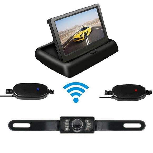 4.3" Wireless Backup Camera System Kit - Car/Truck/Van/Pickup/RV Rear View Monitor