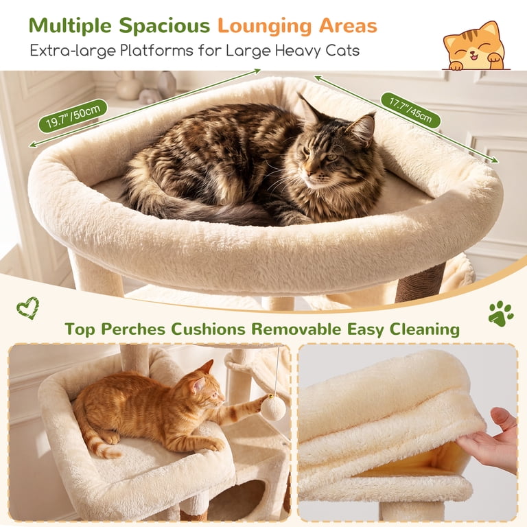 Globlazer 84" Multilevel Corner Cat Tree, 2 Condos photo 5