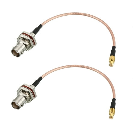 Low Loss RF Coaxial Cable Connection Coax Wire RG-316, BNC-KY Female to MCX Male 15cm 2
